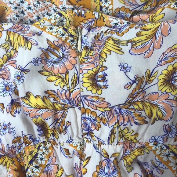 SOLD🥊JAASE Marigold Paisley Jumpsuit Boho Style M - Picture 8 of 10